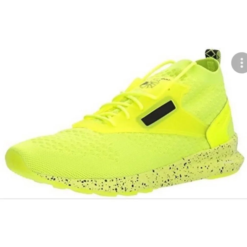 Reebok Men’s Zoku Runner Ultra Knit Solar Yellow Neon Sneakers Sz 10.5
